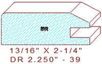 Drawer Front Moulding 2-1/4" - 39 Drawer Front Moulding 2-1/4" - 39