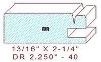 Cabinet Door Moulding 2-1/4" - 40 Cabinet Door Moulding 2-1/4" - 40