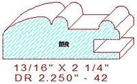 Drawer Front Moulding 2-1/4" - 42 Drawer Front Moulding 2-1/4" - 42