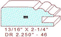 Drawer Front Moulding 2-1/4" - 46