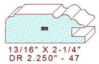 Drawer Front Moulding 2-1/4" - 47 Drawer Front Moulding 2-1/4" - 47