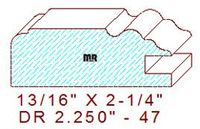 Drawer Front Moulding 2-1/4" - 47