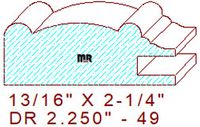 Drawer Front Moulding 2-1/4" - 49 Drawer Front Moulding 2-1/4" - 49
