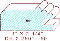 Drawer Front Moulding 2-1/4" - 50 Drawer Front Moulding 2-1/4" - 50
