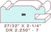 Drawer Front Moulding 2-1/4" - 7 Drawer Front Moulding 2-1/4" - 7