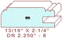 Drawer Front Moulding 2-1/4" - 8 Drawer Front Moulding 2-1/4" - 8