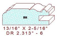 Cabinet Door Moulding 2-5/16" - 6