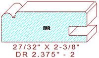 Cabinet Door/Drawer Front 2-3/8" - 2