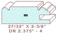 Drawer Front Moulding 2-3/8" - 4 Drawer Front Moulding 2-3/8" - 4
