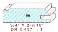 Cabinet Door Moulding 2-7/16" - 1 Cabinet Door Moulding 2-7/16" - 1