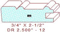 Cabinet Door Moulding 2-1/2" - 12