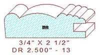 Cabinet Door Moulding 2-1/2" - 13