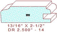 Cabinet Door Moulding 2-1/2" - 14