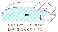 Cabinet Door Moulding 2-1/2" - 15 Cabinet Door Moulding 2-1/2" - 15