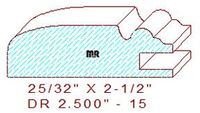 Cabinet Door Moulding 2-1/2" - 15