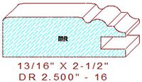 Cabinet Door Moulding 2-1/2" - 16