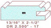 Cabinet Door Moulding 2-1/2" - 17 Cabinet Door Moulding 2-1/2" - 17