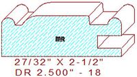 Cabinet Door Moulding 2-1/2" - 18 Cabinet Door Moulding 2-1/2" - 18