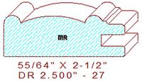 Cabinet Door Moulding 2-1/2" - 27 Cabinet Door Moulding 2-1/2" - 27