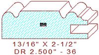 Cabinet Door Moulding 2-1/2" - 36