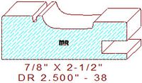 Cabinet Door Moulding 2-1/2" - 38 Cabinet Door Moulding 2-1/2" - 38