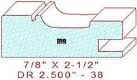 Cabinet Door Moulding 2-1/2" - 38