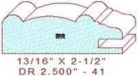 Cabinet Door Moulding 2-1/2" - 41 Cabinet Door Moulding 2-1/2" - 41