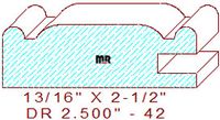 Cabinet Door Moulding 2-1/2" - 42 Cabinet Door Moulding 2-1/2" - 42