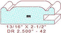 Cabinet Door Moulding 2-1/2" - 42