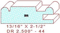 Cabinet Door Moulding 2-1/2" - 44 Cabinet Door Moulding 2-1/2" - 44