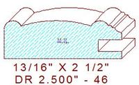 Cabinet Door Moulding 2-1/2" - 46