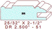 Cabinet Door Moulding 2-1/2" - 51