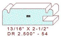 Cabinet Door Moulding 2-1/2" - 54 