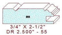 Cabinet Door Moulding 2-1/2" - 55 Cabinet Door Moulding 2-1/2" - 55