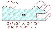 Cabinet Door Moulding 2-1/2" - 7 Cabinet Door Moulding 2-1/2" - 7