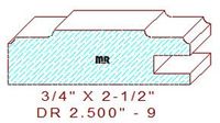 Cabinet Door Moulding 2-1/2" - 9