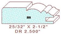 Cabinet Door Stile/Rail 2-1/2" Cabinet Door Stile/Rail 2-1/2"