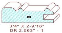 Cabinet Door Moulding 2-9/16" - 1 Cabinet Door Moulding 2-9/16" - 1