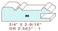 Cabinet Door Moulding 2-9/16" - 1