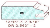 Cabinet Door Moulding 2-9/16" - 2 Cabinet Door Moulding 2-9/16" - 2