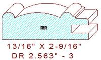 Cabinet Door Moulding 2-9/16" - 3 Cabinet Door Moulding 2-9/16" - 3