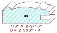 Cabinet Door Moulding 2-9/16" - 4 Cabinet Door Moulding 2-9/16" - 4