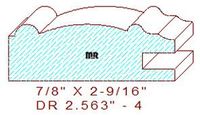 Cabinet Door Moulding 2-9/16" - 4 