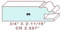Cabinet Door Moulding 2-11/16" Cabinet Door Moulding 2-11/16"