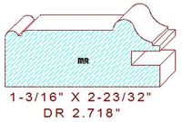 Cabinet Door Moulding 2-23/32" Cabinet Door Moulding 2-23/32"