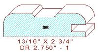 Cabinet Door Moulding 2-3/4" - 1 Cabinet Door Moulding 2-3/4" - 1
