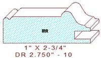 Cabinet Door Moulding 2-3/4" - 10 Cabinet Door Moulding 2-3/4" - 10