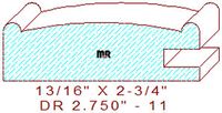 Cabinet Door Moulding 2-3/4" - 11