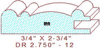 Cabinet Door Moulding 2-3/4" - 12