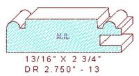 Cabinet Door Moulding 2-3/4" - 13